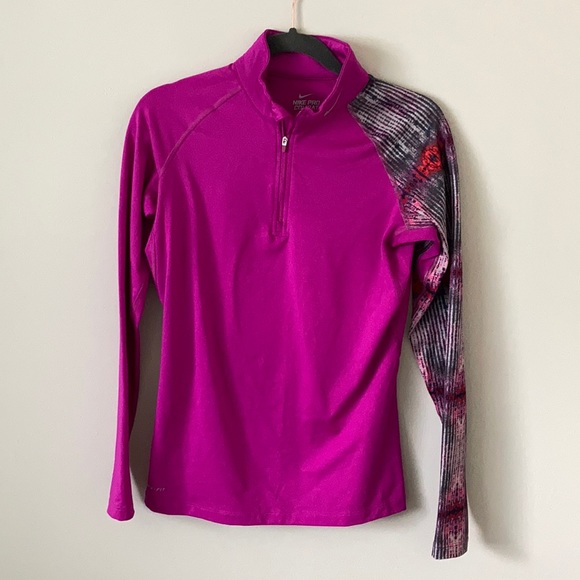 Nike Tops - Nike Pro Combat Therma Fit 1/4 zip Pullover Med